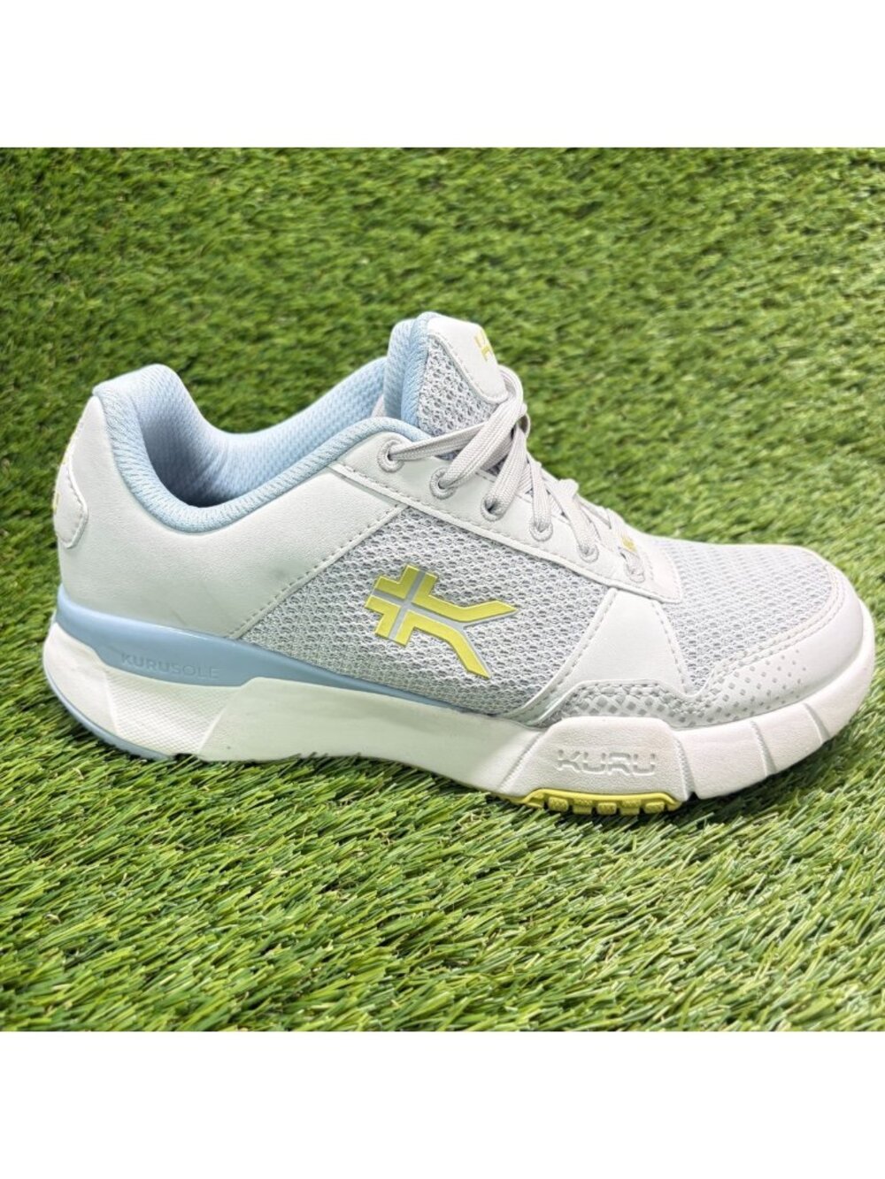 Kuru Quantum 2.0 Womens Size 8.5 Gray Blue White Athletic Running Shoes Sneakers